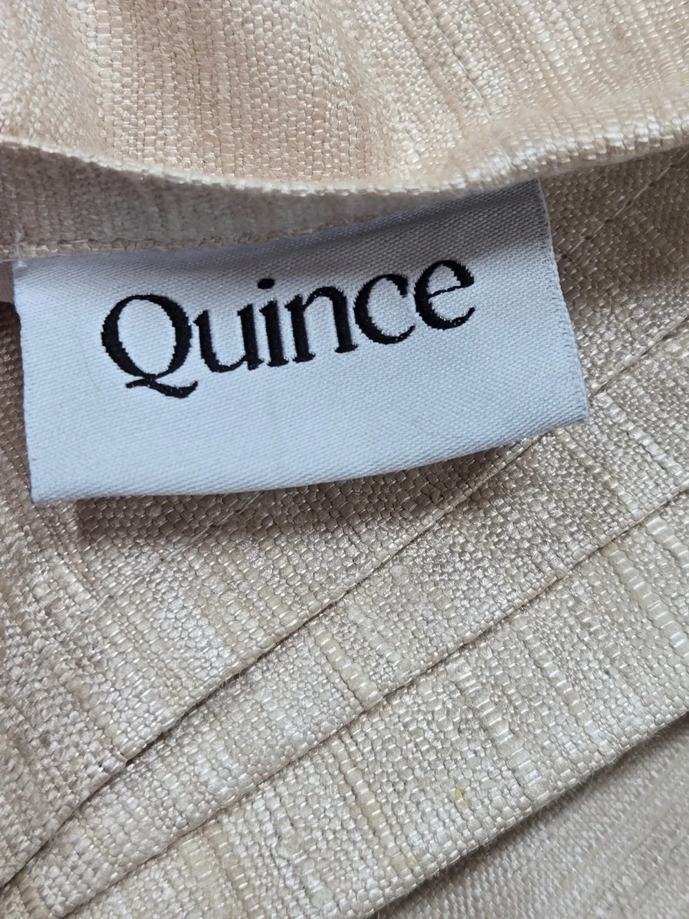 NWT QUINCE Set Of 2 48x84 Raw Silk Curtain light filtering Sand 8997
